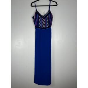 C. Luce Sz Small Sleeveless Maxi Dress Geometric Sundress